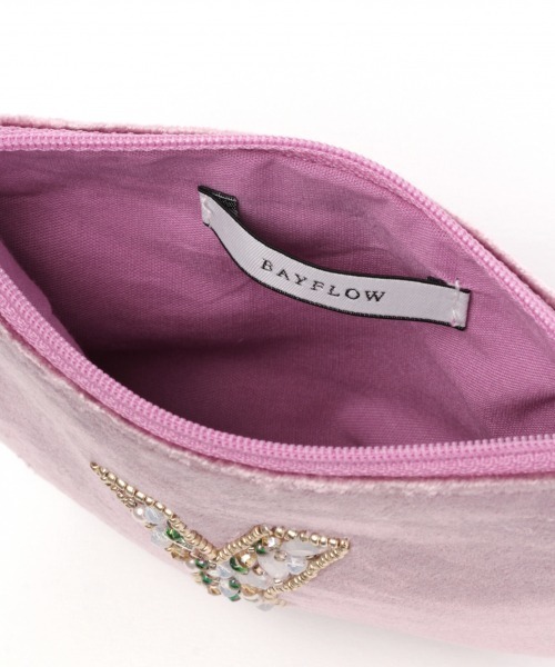 BAYFLOW（ベイフロー）の「BFイニシャルポーチ（ポーチ・レディース・イエロー/グリーン/ネイビー/グレー/パープル/ホワイト・0）」の12枚目の写真