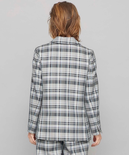 STUDIOUS（ステュディオス）の「【STUDIOUS】メランジチェック セットアップ ダブルジャケット（テーラードジャケット・レディース・マルチ・1/2）」の9枚目の写真