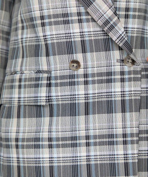 STUDIOUS（ステュディオス）の「【STUDIOUS】メランジチェック セットアップ ダブルジャケット（テーラードジャケット・レディース・マルチ・1/2）」の6枚目の写真