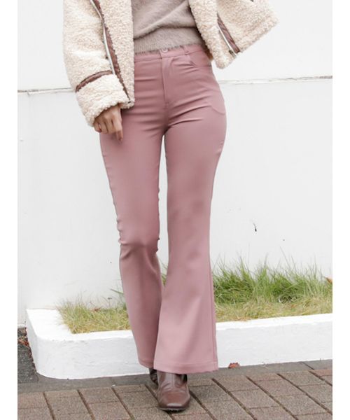 dazzlin（ダズリン）の「ブーツカットパンツ（その他パンツ・レディース・ピンク/グリーン/ブラウン/ベージュ・MEDIUM/SMALL）」の4枚目の写真