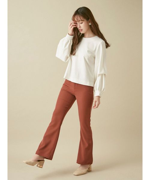 dazzlin（ダズリン）の「ブーツカットパンツ（その他パンツ・レディース・ピンク/グリーン/ブラウン/ベージュ・MEDIUM/SMALL）」の7枚目の写真