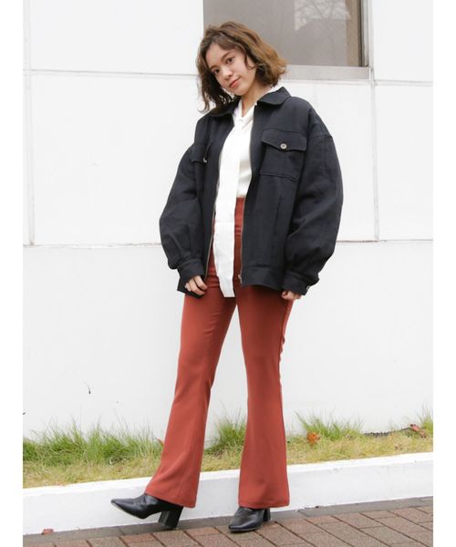 dazzlin（ダズリン）の「ブーツカットパンツ（その他パンツ・レディース・ピンク/グリーン/ブラウン/ベージュ・MEDIUM/SMALL）」の11枚目の写真