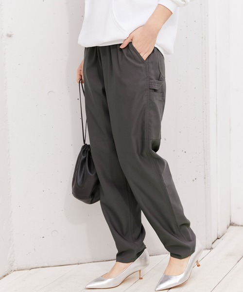 UNIVERSAL OVERALL(ユニバーサルオーバーオール)の「UNIVERSAL OVERALL ユニバーサルオーバーオール CHEF PAINTER PANTS シェフペインターパンツ(その他パンツ・レディース・モカ/ダークグレー/ブラック・M/L)」の2枚目の写真