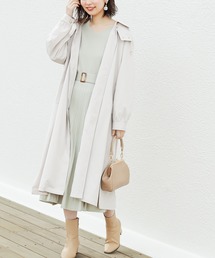 natural couture | 2WAYフード付きトレンチコート(トレンチコート)