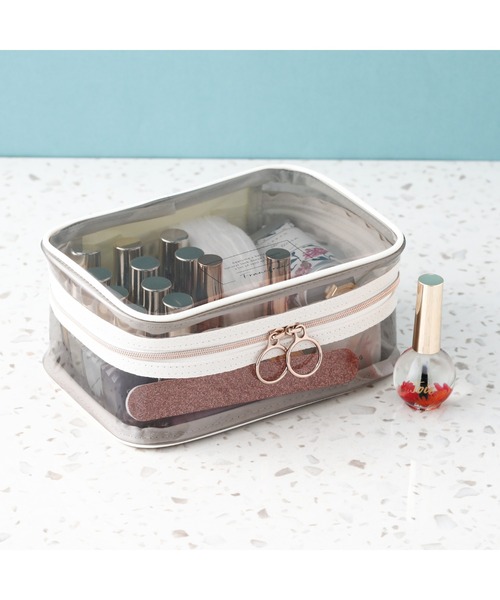 Francfranc（フランフラン）の「プリローダ バニティポーチ S グレー（ポーチ・レディース・グレー・FREE）」の9枚目の写真