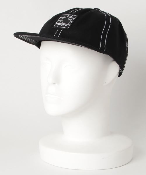 Carhartt WIP（カーハートダブリューアイピー）の「STRATFORD CAP（キャップ・メンズ・ブラック×ホワイト/ダークネイビー・ONE SIZE）」の2枚目の写真