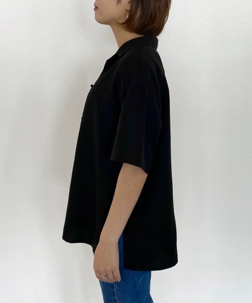 PAGEBOY(ページボーイ)の「シアーチャイナカイキンシャツ(シャツ/ブラウス・レディース・オフホワイト/ブラック/パープル・FREE)」の14枚目の写真