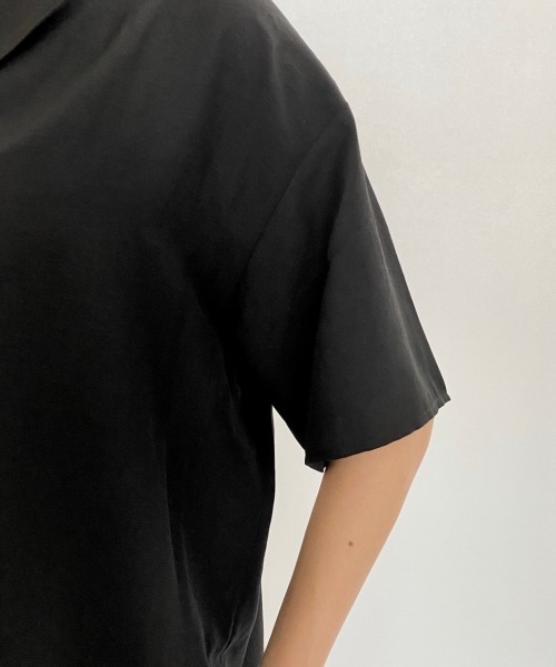 PAGEBOY(ページボーイ)の「シアーチャイナカイキンシャツ(シャツ/ブラウス・レディース・オフホワイト/ブラック/パープル・FREE)」の6枚目の写真