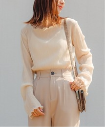 Chico | プリーツメローシアーブラウス(キャミ付き）(シャツ/ブラウス)