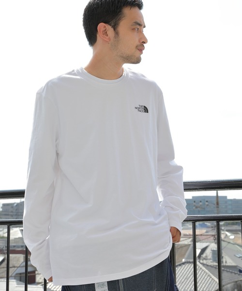THE NORTH FACE（ザノースフェイス）の「THE NORTH FACE バックロゴ/ロンＴ（Tシャツ/カットソー・メンズ・ホワイト/ブラック/ヘザーグレー/ブルー/レッド・SMALL/MEDIUM/LARGE/X-LARGE）」の8枚目の写真
