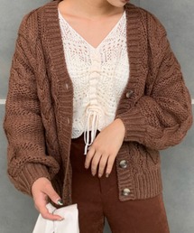 WEGO | WEGO/ケーブルミドルカーディガン(カーディガン/ボレロ)