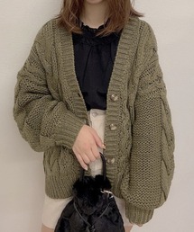 WEGO | WEGO/ケーブルミドルカーディガン(カーディガン/ボレロ)