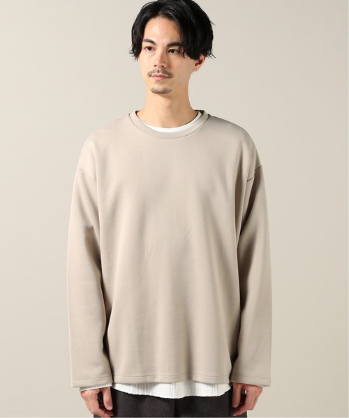 JOURNAL STANDARD(ジャーナルスタンダード)の「【ロングTシャツ+サーマルTシャツ2点SET】ダンボールワッフルレイヤードクルーネック(スウェット・メンズ・ブラック系その他/ベージュ/ナチュラル/ライトグリーン・SMALL/MEDIUM/LARGE)」の18枚目の写真