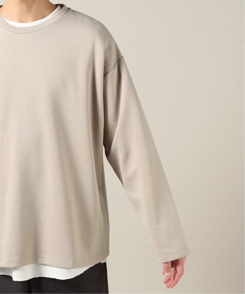 JOURNAL STANDARD(ジャーナルスタンダード)の「【ロングTシャツ+サーマルTシャツ2点SET】ダンボールワッフルレイヤードクルーネック(スウェット・メンズ・ブラック系その他/ベージュ/ナチュラル/ライトグリーン・SMALL/MEDIUM/LARGE)」の11枚目の写真