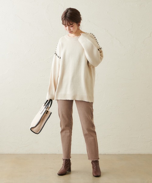 natural couture(ナチュラルクチュール)の「フリンジストレッチカラーパンツ(その他パンツ・レディース・ブラック系その他/モカ/ラベンダー/オレンジ・SMALL/MEDIUM)」の15枚目の写真