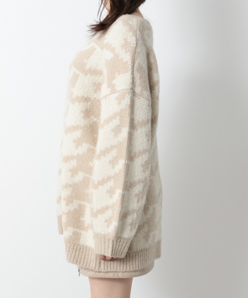 Heather(ヘザー)の「チェックチュニックニットプルオーバー 925811(ニット/セーター・レディース・ホワイト系その他/ベージュ系その他/グリーン系その他・FREE)」の7枚目の写真