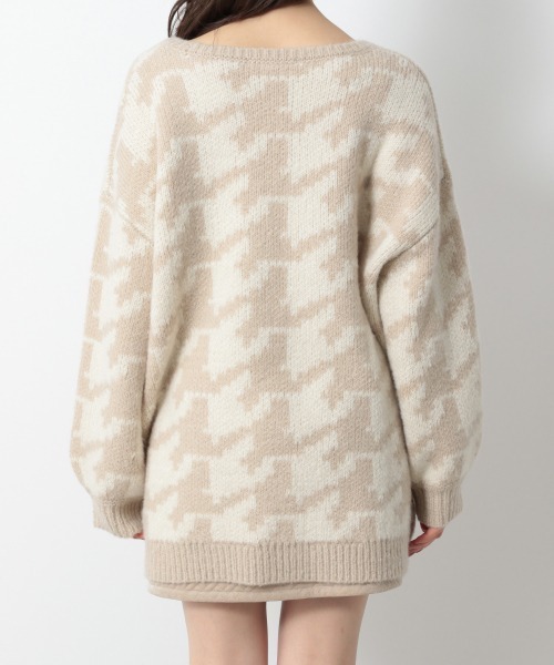 Heather(ヘザー)の「チェックチュニックニットプルオーバー 925811(ニット/セーター・レディース・ホワイト系その他/ベージュ系その他/グリーン系その他・FREE)」の8枚目の写真