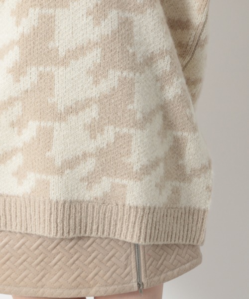 Heather(ヘザー)の「チェックチュニックニットプルオーバー 925811(ニット/セーター・レディース・ホワイト系その他/ベージュ系その他/グリーン系その他・FREE)」の12枚目の写真