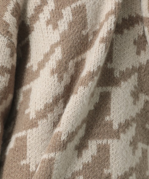 Heather(ヘザー)の「チェックチュニックニットプルオーバー 925811(ニット/セーター・レディース・ホワイト系その他/ベージュ系その他/グリーン系その他・FREE)」の15枚目の写真