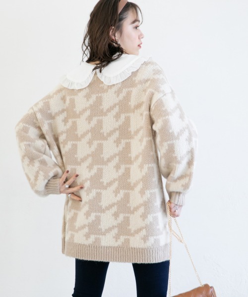 Heather(ヘザー)の「チェックチュニックニットプルオーバー 925811(ニット/セーター・レディース・ホワイト系その他/ベージュ系その他/グリーン系その他・FREE)」の18枚目の写真