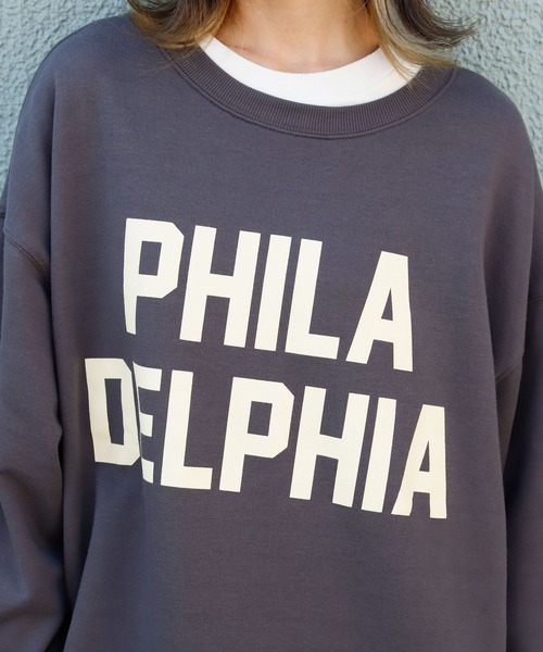 Auntie Rosa Holiday(アンティローザホリデー)の「ビッグロゴスウェット(スウェット・レディース・チャコールグレー/グレー/ナチュラル/ライトグレー・FREE)」の16枚目の写真