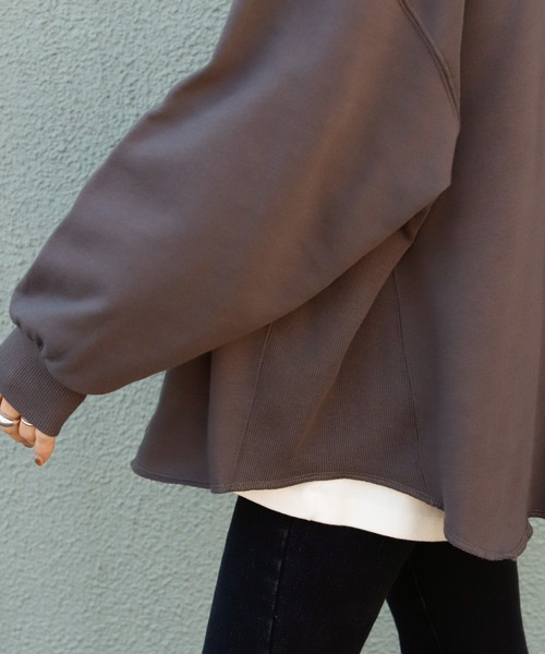 Auntie Rosa Holiday(アンティローザホリデー)の「ビッグロゴスウェット(スウェット・レディース・チャコールグレー/グレー/ナチュラル/ライトグレー・FREE)」の17枚目の写真