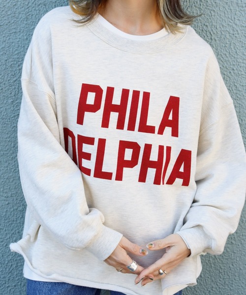 Auntie Rosa Holiday(アンティローザホリデー)の「ビッグロゴスウェット(スウェット・レディース・チャコールグレー/グレー/ナチュラル/ライトグレー・FREE)」の5枚目の写真