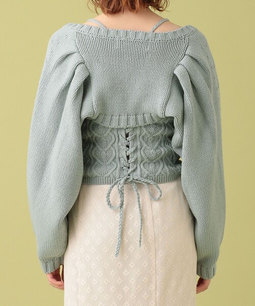 me &amp; me couture - ME&amp;ME COUTUREの人気セーター ME COUTURE（ミークチュール）の「ハートケーブルセットニット