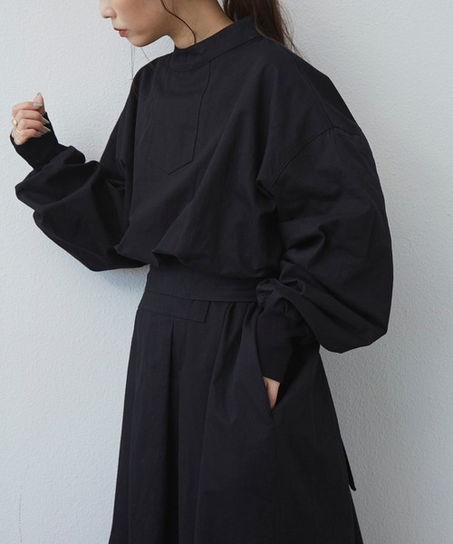 Libra Cue（リブラ キュー）の「サージカルガウンワンピース（ワンピース・レディース・ブラック/ホワイト・FREE）」の14枚目の写真