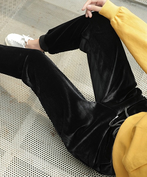 セール】裏起毛ベロアスウェットパンツ（スウェットパンツ）｜DAYRA