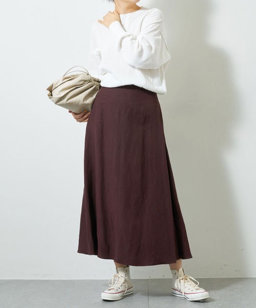 ■専用■美品 ウィム ガゼット 2万円 リネン混マキシスカート フレアスカート □専用□美品 ウィム ガゼット 2万円 リネン混マキシスカート