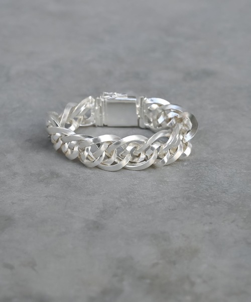 Editors Draw(エディターズドロー)の「ブラス ミックスチェーンブレスレット(ブレスレット・メンズ・ゴールド/シルバー・ONE SIZE)」の7枚目の写真