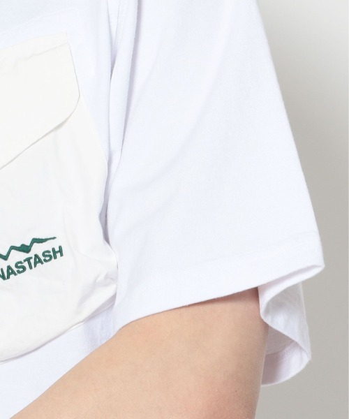 MANASTASH（マナスタッシュ）の「MANASTASH/マナスタッシュ/胸ポケット半袖TシャツDISARMEDSHORT SHORT（Tシャツ/カットソー・メンズ・ホワイト/ブラック・MEDIUM/LARGE/X-LARGE）」の9枚目の写真
