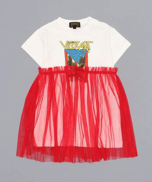 BIG FIELD(ビッグフィールド)の「チュールワンピース(90~150cm)(ワンピース・キッズ・ブラック/オフホワイト/オレンジ/ライトブルー・100/110/120/90/130/140/150)」の6枚目の写真