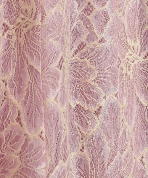 natural couture（ナチュラルクチュール）の「大花レースレディスカート（スカート・レディース・ネイビー/ピンク/オレンジ・FREE）」の12枚目の写真