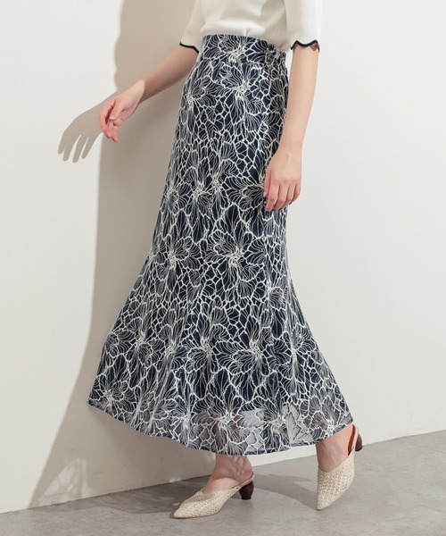 セール】大花レースレディスカート（スカート）｜natural couture