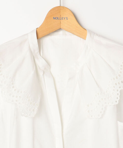 NOLLEY’S(ノーリーズ)の「ローン衿刺繍ノースリーブブラウス(シャツ/ブラウス・レディース・ホワイト/ブラック・38)」の22枚目の写真