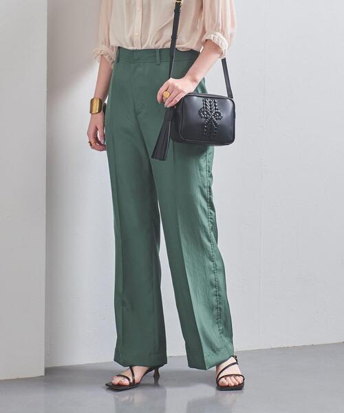 UNITED ARROWS(ユナイテッドアローズ)の「UBCC ステッチ ストレートパンツ◆(その他パンツ・レディース・オリーブ/ダークグレー・38/36/34/40)」の3枚目の写真