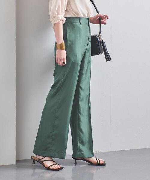 UNITED ARROWS(ユナイテッドアローズ)の「UBCC ステッチ ストレートパンツ◆(その他パンツ・レディース・オリーブ/ダークグレー・38/36/34/40)」の4枚目の写真