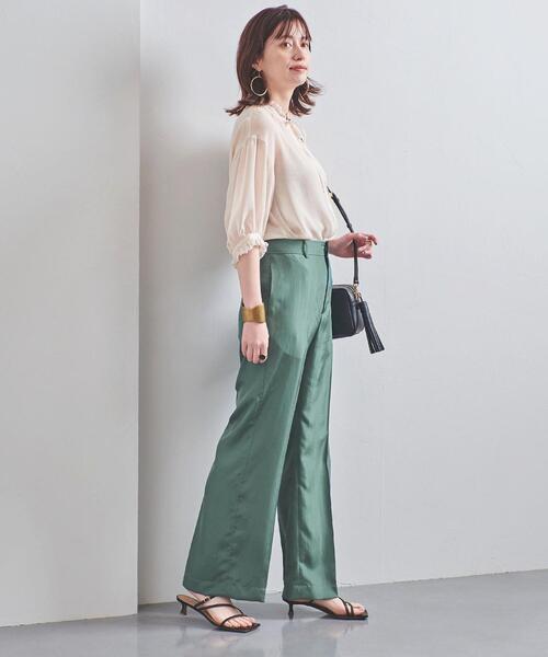 UNITED ARROWS(ユナイテッドアローズ)の「UBCC ステッチ ストレートパンツ◆(その他パンツ・レディース・オリーブ/ダークグレー・38/36/34/40)」の14枚目の写真