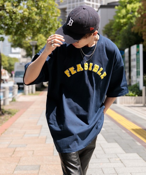 Adoon plain（アドーンプレーン）の「【Adoon plain】ロゴアソートオーバーT（Tシャツ/カットソー・メンズ・ホワイト/オフホワイト/ブラック/ネイビー/ダークブルー・MEDIUM/LARGE）」の13枚目の写真