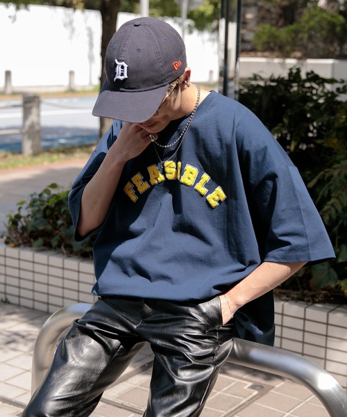 Adoon plain（アドーンプレーン）の「【Adoon plain】ロゴアソートオーバーT（Tシャツ/カットソー・メンズ・ホワイト/オフホワイト/ブラック/ネイビー/ダークブルー・MEDIUM/LARGE）」の17枚目の写真