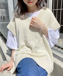 Figments | オーバーニットベスト(ベスト)