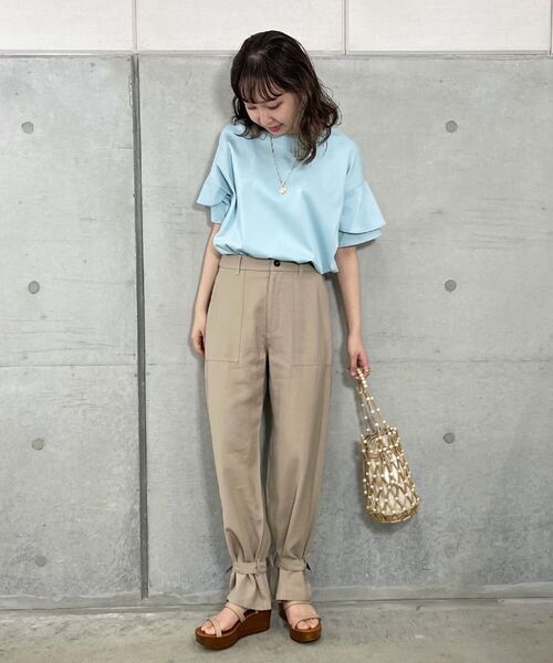 fredy repit（フレディレピ）の「ヘムタブベイカーパンツ（カーゴパンツ・レディース・ベージュ/カーキ・36/38）」の16枚目の写真