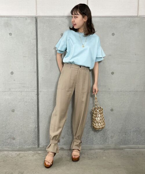 fredy repit（フレディレピ）の「ヘムタブベイカーパンツ（カーゴパンツ・レディース・ベージュ/カーキ・36/38）」の8枚目の写真