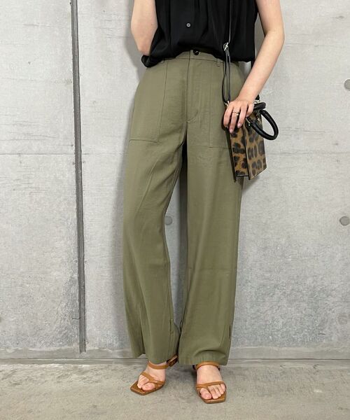 fredy repit（フレディレピ）の「ヘムタブベイカーパンツ（カーゴパンツ・レディース・ベージュ/カーキ・36/38）」の5枚目の写真