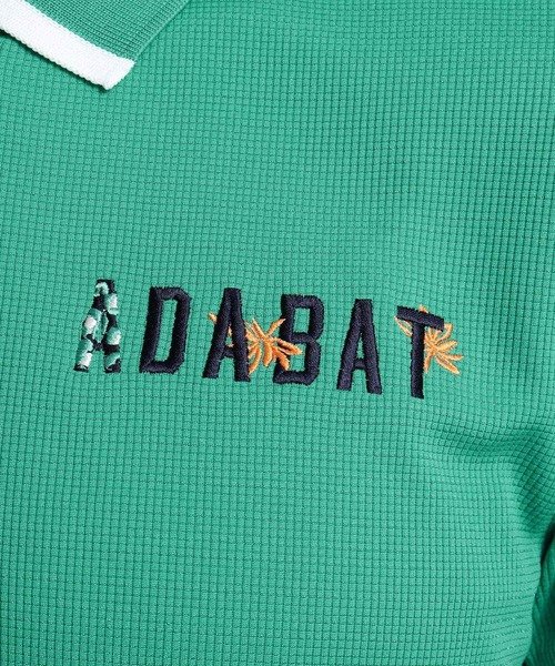 adabat(アダバット)の「◆【coolcore(クールコア)/UVカット】ロゴモチーフ刺しゅう半袖ポロシャツ(ポロシャツ・レディース・ホワイト/ネイビー/グリーン/ピンク系・40/38/42/36)」の18枚目の写真