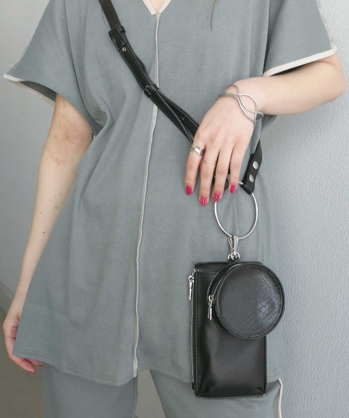 CORNERS(コーナーズ)の「リングハンドルショルダーバック(ショルダーバッグ・レディース・パイソン/オレンジ/ブラック/ダークオレンジ/アイボリー/ダークブラック/ブラック系その他・FREE)」の19枚目の写真