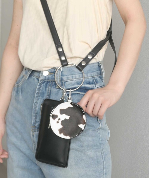 CORNERS(コーナーズ)の「リングハンドルショルダーバック(ショルダーバッグ・レディース・パイソン/オレンジ/ブラック/ダークオレンジ/アイボリー/ダークブラック/ブラック系その他・FREE)」の21枚目の写真