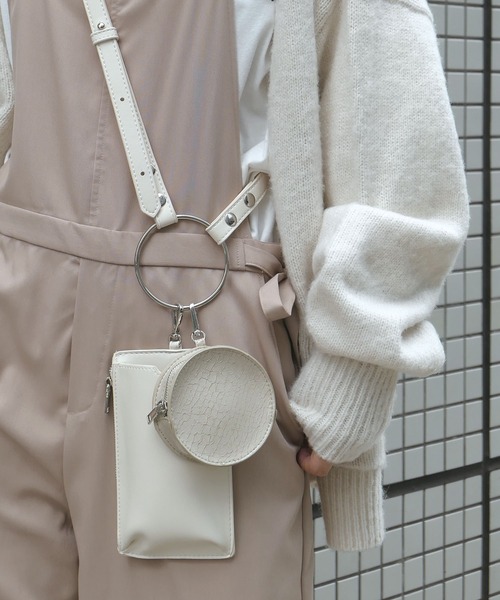 CORNERS(コーナーズ)の「リングハンドルショルダーバック(ショルダーバッグ・レディース・パイソン/オレンジ/ブラック/ダークオレンジ/アイボリー/ダークブラック/ブラック系その他・FREE)」の17枚目の写真